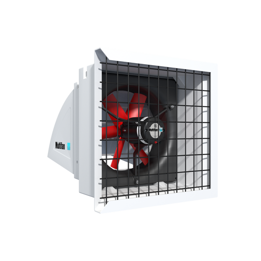 S1164E1Q Vostermans Ventilation Multifan Panel Fan System 1 40 CM Agricultural and Industrial Applications With Flush-Mount Installation, Compact System, Water Resistant, Corrosion Resistant - Single Phase, 120V, 60HZ, 16 Inch