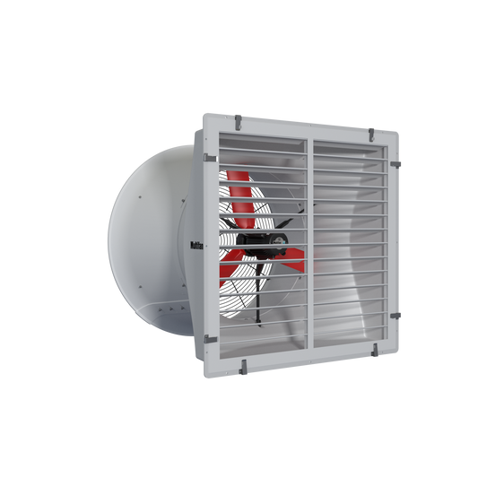 C8E92K1M10338 Vostermans Ventilation Multifan Fiberglass Cone Fans 92CM 3 Blade Single-Phase Agricultural and Industrial Applications With Water and Dust Resistant Fan Motor (IP5), Aluminum Shutter, Aerodynamic Design - 230V, 60HZ, 36 Inch