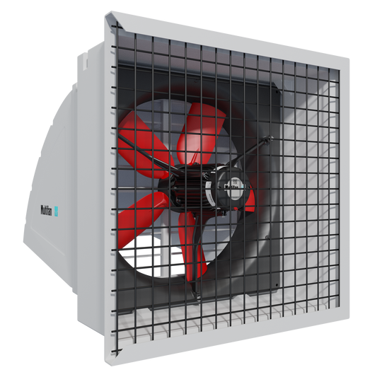 S1246E1Q Vostermans Ventilation Multifan Panel Fan System 1 63CM Agricultural and Industrial Applications With Flush-Mount Installation, Compact System, Water Resistant, Corrosion Resistant - Single Phase, 120V, 60HZ, 24 Inch