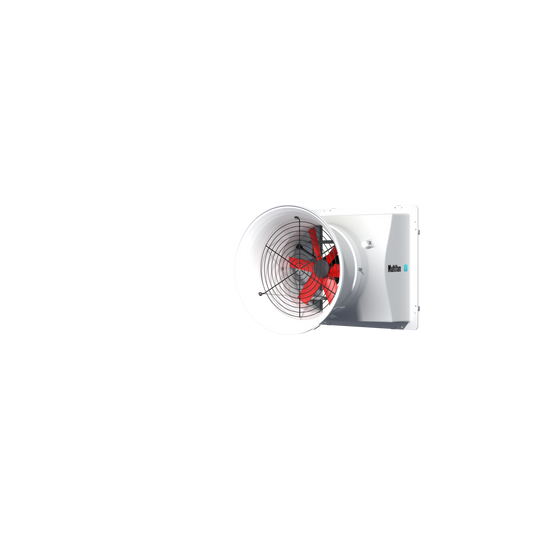 C4E45K1M10338 Vostermans Ventilation Multifan Fiberglass Cone Fans 45 CM 6 Blade Single-Phase Agricultural and Industrial Applications With Water and Dust Resistant Fan Motor (IP5), Aluminum Shutter, Aerodynamic Design - 240V, 60HZ, 18 Inch